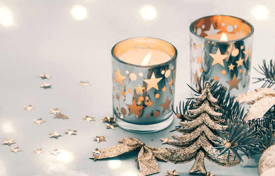 Ambienta con velas aromáticas y fragancias navideñas